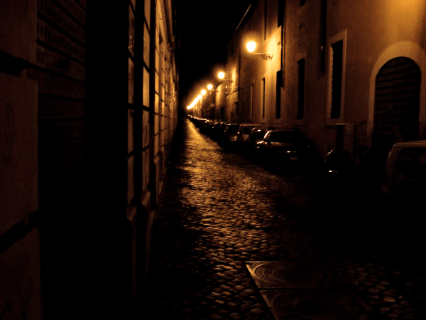 2586767 Another random Roman street at night 0