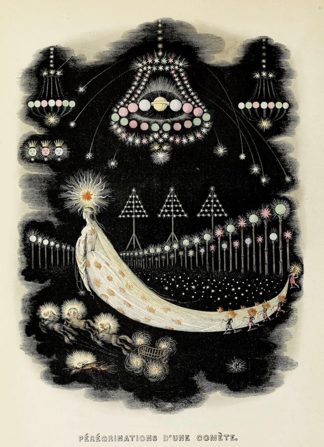 4e5d05f6 8462 425b 9c27 ee2af710dd30 J.J. Grandville French 18031847 The Wanderings of a Comet from Un Autre Monde